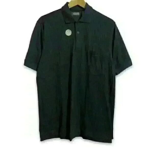 IZOD Shirt Men’s Small Black Blue Golfcore Polo Activewear Sportswear Casual NWT - Picture 1 of 8